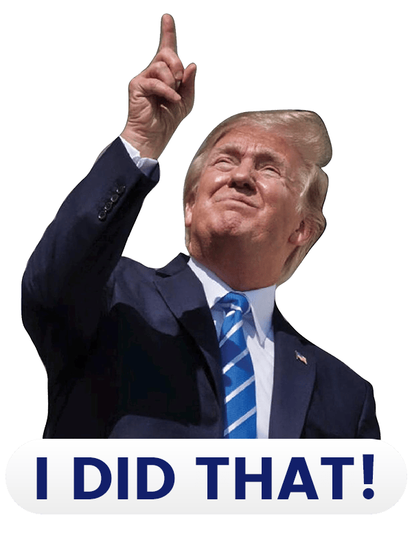 Donald Trump staring into the sun.